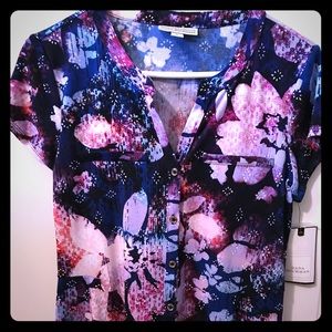 NWT very soft Dana Buchman Peplum Top